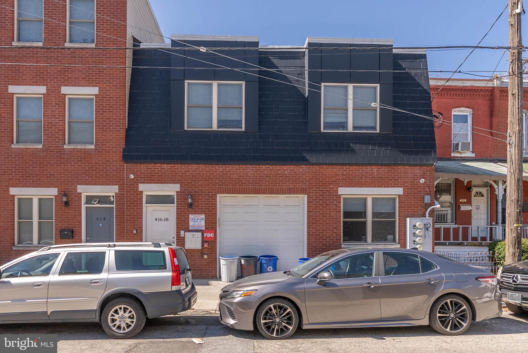 Amazing investment opportunity. This modern, fully occupied 3-unit building also offers a built-in garage. The 8-bedroom multi-family property was built in 2015 and is situated in the highly sought-after West Powelton neighborhood of Philadelphia. Just a short walk from the University of Pennsylvania and Drexel University, ensuring consistent demand from students and professionals. This property offers investors an excellent opportunity to acquire a turnkey asset with significant potential for rental growth and includes a tax abatement until 2026. The property is also located within a Qualified Opportunity Zone, providing potential tax advantages for investors. The unit mix includes two (2) two-bedroom, one or two-bathroom units and one (1) four-bedroom, four-bathroom unit. The units offer hardwood floors, stainless-steel appliances, in-unit washer and dryers, and much more. Don’t miss this rare opportunity to own a high-performing multi-family property in a rapidly developing area. Taxes, remaining abatement term and square footage are the responsibility of the buyer to have verified. Eight property portfolio, can be purchased individually or as a full / partial portfolio (4008, 4010, 4032 & 4011 Baring Street, 416-18 N. Wiota Street, 508 Budd Street, 1537 Swain Street and 1802 N. 5th Street).