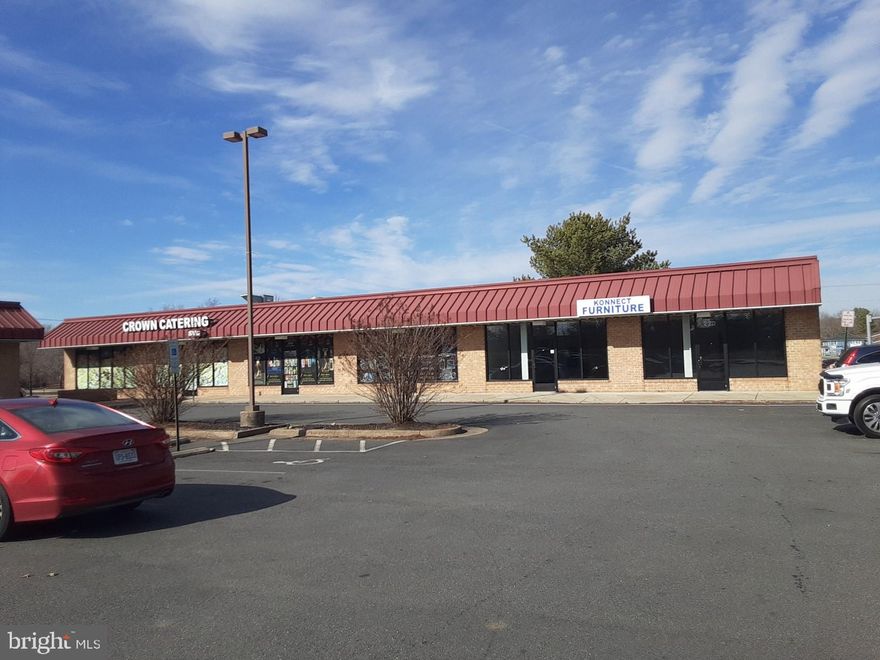 This corner unit is in a small center that is an outparcel to a Food Lion anchored center and being located right on Jefferson Davis highway it has great visibility. The space is wide open except for a restroom and has 2 front entrance doors. The total size is about 1,600 square feet and the price is $2,400 per month. Other tenants in the same center include Domino's Pizza, a catering company, and a local union office. It would be a great location for an insurance office, CPA practice, settlement company, optometrist, dental, or similar professional use. The location is 6374 Jefferson Davis Highway and it is available immediately.