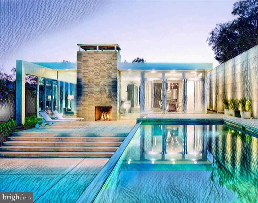 There is an existing residence that will be renovated or replaced. If you are looking for a exceptionally designed and crafted home, with every detail developed to meet and exceed your expectations, Polo Design Build will work with you to this end. Drive down a "to be tree lined" alley of trees and enter a mature wooded area where the home is secluded offering peace and tranquility, a respite, an escape from the busy world. Once in and around the residence, the rear yard opens up offering pristine country views overlooking farmland.  If you are looking for a permanent residence or weekend retreat, without the requirements associated with maintaining a hundred acres, this is the parcel. Polo has developed plans or is offering to design a special home in styles from Ultra Modern Concrete Steel and Glass to Mid Century Modern, Craftsman Style, to breathtaking Cottage Style. Drawings attached depict some exterior and interior elements and finishing details that could be incorporated into the project. One potential design is for a Modern home with 10 foot ceilings throughout, walls of glass, a sophisticated open plan with terraces. Let your dreams be your inspiration and let Polo assist you on making your dreams a reality. Building Packages start at $1,400,000 to over $2,000,000.