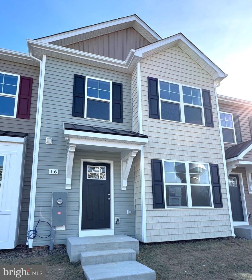 Immediate Delivery....  3 bedroom, 2.5 bath 2-Story town home featuring spacious room sizes, luxury vinyl plank flooring in main living areas, Bump outs on main level family room and upper level bedroom, and kitchen with island, granite countertops, and pantry.  The Primary Bedroom has vaulted ceiling, walk in closet and full bath with double vanity and tile shower w/ glass door.   Natural gas heating, 10x12 Rear concrete patio included and builder pays 3% closing assistance for owner occupants with use of preferred lenders. *Interior photos are similar construction*