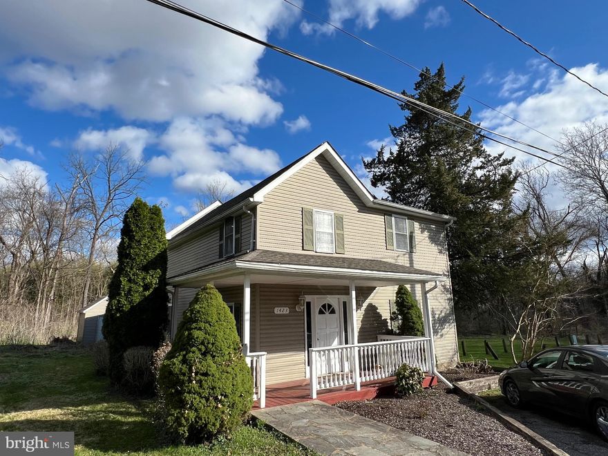 Absolutely Wonderful & Very Updated 5BR - 4.5BA Colonial with a Rear Addition with a 1st Floor Family Room, 2 Main Level BR's & 2 Full Baths-A Quaint Covered Front Porch to Enjoy the Wonderful .81 Ac Lot with 2 LG Baltimore County Open Space Lots on Either Side! These Lots are Cut & Maintained by the County! The Original Main House has a Fabulous Open Floor Plan with Hardwood Floors & Recessed Lights + a Lovely Den/Office off the Foyer/ Sitting Room & Half Bath-Great Updated White Cabinet Eat-in Kitchen with a Door to the Deck-The Upper Level has a Lovely Primary BR with Vaulted Ceilings & a Door to a Balcony + a Nice Primary Bath with a Soaking Tub /Shower- There are 2 More BR's & a Hall Bathroom Upstairs & the Washer & Dryer are Upstairs as Well- New High Eff Gas Furnace /Central Air (2023) for the Main & Upper Level & a New Heat Pump (2023) for the Rear Addition (Which is Also Perfect for an In-law Suite)-New Roof 2023+Updated Sewer Line & Water Line - Enjoy the LG Shed for Extra Storage-Home Requires Flood Insurance But it is Only  $775.00 a Year as the Stream Restoration Has Significantly Decreased the Chance of a Possible Issue- Seller has Never had a Flood Issue in the 23 years She has Lived There