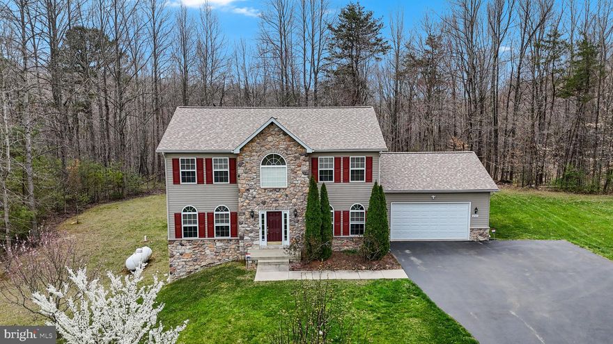 This beautiful property not only boasts 4 spacious bedrooms and 3 full bathrooms plus a convenient half bath, but it's also located in a highly sought-after school district with Sunderland Elementary, Windy Hill Middle and Huntingtown High as your schools. With 3,672 sq ft of total living space, this home combines comfort and luxury.  This house is situated on 5.11 acres at the end of a peaceful cul-de-sac with the house situated on 1.13 acres and the extra parcel coming in at 3.77 acres. You’ll enjoy your privacy as your house will back to woods and will extend to that extra lot that conveys.    
Step inside to discover a spacious kitchen adorned with Wellborn cabinets and granite countertops, perfect for culinary enthusiasts. The family room, elegantly bumped out, offers an atmosphere for relaxation and entertainment. Enjoy seamless indoor-outdoor living with a delightful vinyl deck off the back, ideal for morning coffee or evening gatherings.
The finished basement with a walkout provides additional living space, perfect for a media room or game area. A generous 2-car front entry garage with a side entrance adds convenience to your daily routine.
This home is equipped with modern amenities, including a 30kw home generator, a propane tankless water heater, and a water softener with a brine tank. Recent upgrades include a roof replaced in December 2021, a septic system pumped in 2022, and select home warranty coverage until December 2025. The Kohler generator comes with a warranty valid until 2026, ensuring peace of mind for years to come.
Embrace nature in your own backyard, featuring a variety of fruit trees, including apricot, persimmon, plum, Asian pear, Bartlett pear, peach, and pomegranate. With no HOA restrictions, you have the freedom to enjoy your property as you wish.
Don't miss this incredible opportunity to own a piece of paradise in Sunderland, Maryland! Schedule your private tour today!