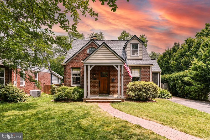 Quaint & Full of Charm yet completely updated & renovated 4BR + den, 3BA Cape Cod in heart of Falls Church City*Hardwood floors, neutral paint tones & recessed lighting throughout*Enter into living room with beautiful decorative-only brick hearth fireplace*Kitchen is open & completely renovated featuring granite counters, stainless steel appliances, 42" custom cabinetry with underlighting & dining room with custom built-ins*Off the kitchen is a screened-in porch with fan*Beyond the kitchen is the breakfast room & huge family room, flooded with wall of windows & French patio doors leading to a large deck*Just off family room through pocket doors leads to large, light-filled study with custom built-ins & transom window could be used as fifth bedroom*Main floor also features a guest bedroom & updated & modernized full bathroom with wood-look tiled floors & spa-like frameless tiled shower*Head to upper level with hardwood floors in each of the bedrooms & updated bathrooms*Primary suite features fantastic walk-in closets & fully updated bathroom with granite vanity, soaking tub with separate shower & tiled floors*Two additional bedrooms with ample storage share updated full bath*Bonus: Laundry bedroom level*There is plenty of storage in the unfinished basement currently also being used as a gym*Screened in porch leads you to back deck overlooks expansive private yard on flat lot with treed back view & lushly landscaped with yard surrounded by white picket fence*Close proximity to W&OD Trail & new Founders Row with Shops, Dining & Movie Theatre*Less than a mile to West Falls Church Metro (Orange Line)*Less than two miles to East Falls Church Metro Station (Silver& Orange Line)*Easy Access to Major Roadways I-66, I-495, rt 50, ty 29 & rt 7*Short commute to Pentagon & Washington DC*Excellent & highly sought-after Falls Church City School Pyramid including Newly constructed Meridian High School*Owner prefers 26-28 month lease. *One pet only considered on case by case basis*lawncare included in rent*