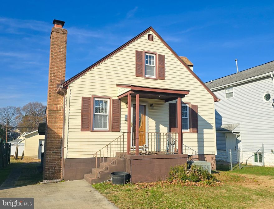 Buyer financing fell through! Steal of a deal in a great community just inside the heart of Essex- minutes from parks, the waterfront, restaurants and local attractions. Home has some updates already! Just needs cosmetic touches and a little ingenuity to reach its potential! PLEASE NOTE THE POSSIBILITY OF A 3RD BEDROOM ON THE MAIN FLOOR.  As you walk in , the spacious living room features a cozy fireplace and built in shelving. A large and level backyard offers plenty of space and possibilities. The backyard also has a massive garage that provides endless options for storage, cookouts or car lovers! This property could be a great first time home for a buyer to live in while making updates. Or it could also be an ideal property for an investor. Come see for yourself!