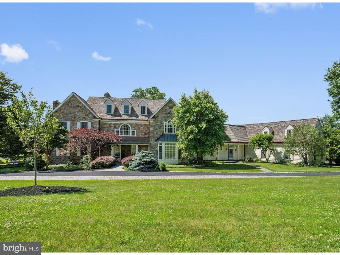 "Four Oaks" is the crown jewel of the Four Oaks Farm. Since purchased in 2004 continuous improvements have been made, e.g., the finished basement. It's a 1/4 mile drive within this 22.3 acre lot from the gate to the house. This sun-filled house has high ceilings and incredible views from every window? 1st Floor: Enter the magnificent 22' high foyer with custom curved staircase and gaze through the family room to the sweeping views of terraces, spring house and large pond! The living and dining rooms are ideal for gracious entertaining. The back of the house is predominately floor to ceiling glass doors & windows. The alluring family room has 11' coffered ceiling and fireplace. The kitchen, breakfast area & sunroom have the best of everything including family gatherings and those warm marble floors as there is radiant floor heat throughout the 1st floor. Kitchen has granite counters, 6 burner gas range, and 2 of each: double sinks, ovens, Dacor refrigerators & dishwashers. A complete butler's pantry, oversized walk-in pantry and a helpful 2nd pantry is nearby. Outdoors is a large patio that leads to pool area which includes a roofed patio, pool house with kitchen, changing rooms & showers and screened entertainment area. The library is a restful place with exquisite mahogany wood panels, fireplace, wet bar and stair to master suite? 2nd Floor: The master suite opens into the sitting room with fireplace. Right leads you past the sunroom to the bedroom while left is the dressing room with two large custom walk-in closets. The bathroom has the expected outstanding features including a bidet. Three additional 15' x 17' bedrooms have large walk-in closets with shelves and full baths. The In-law Suite is a generous space (17.5' x 49') with stair to 1st floor. The 2nd floor has 9' ceilings, a study and new carpets and has recently been repainted. The 3rd floor has carpeted space with tall ceilings. The walkout basement was constructed to 10' and 12' heights. Finished areas include a large theater room, gym, full bathroom and sitting area and the two largest rooms have been renovated recently. Enjoy all the benefits of country living and entertaining while being less than 1 mile from the PA Turnpike Rte 29 ramp, with easy access to the best public & private schools, country clubs, regional shopping centers, restaurants, International Airport and express rail to Center City Philadelphia and NYC from nearby Paoli Train. For the connoisseur who desires the Finest!!!