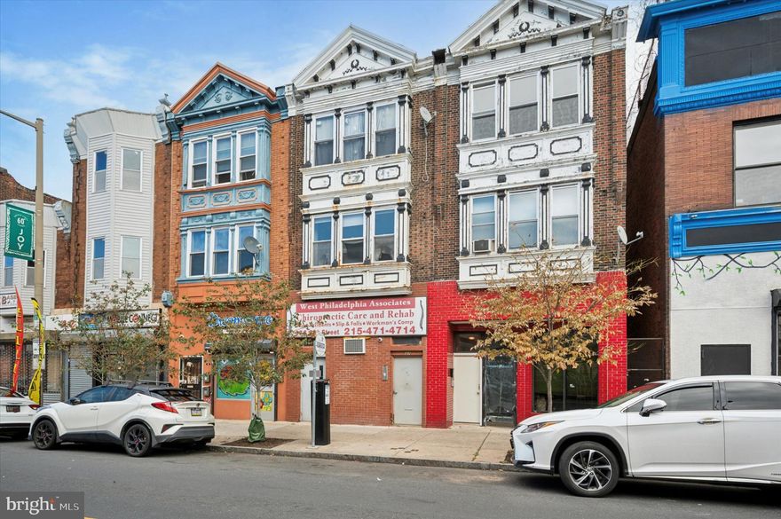 Excellent investment or owner-user opportunity in the heart of West Philadelphia! 37 S 60th St is a large, mixed-use property featuring a ground-floor commercial space with strong visibility and foot traffic, plus four residential units above. Perfect for retail, office, or service use with steady rental income potential. Located just steps from the 60th Street stop on the Market-Frankford Line, offering unmatched transit access to University City and Center City. This property boosts significant value-add upside through updates and new tenants or a long-term development play on the favorable CMX3 lot.  Projected rents do not account for redevelopment upside. A great buy in a growing commercial district within the Opportunity Zone - schedule your showing today!

The adjoining property (39 S 60th St) is also owned by the seller and can be included in any sale with an acceptable offer. This property has a similar layout and the same CMX3 zoning.