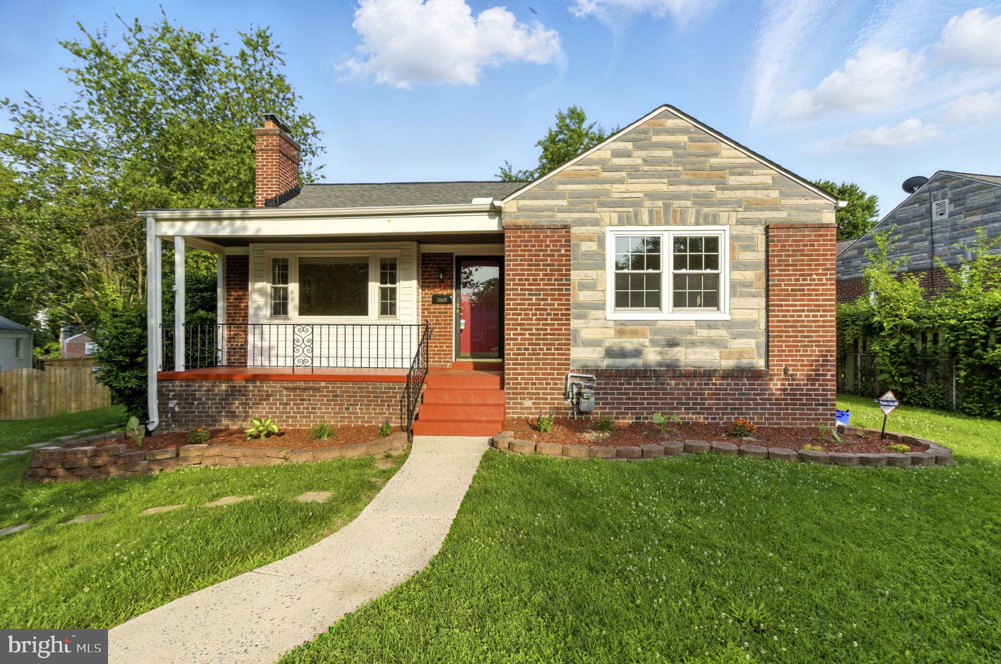 LOCATION! LOCATION! LOCATION! Seller prefers Pinnacle Title & Escrow for settlement. Welcome to 10215 McKenney Ave, a thoughtfully maintained, all-brick single-family home nestled in the desirable Carroll Knolls community. From the moment you arrive, you're welcomed by a charming covered front porch, perfect for enjoying your morning coffee or relaxing in the evenings. Step inside to discover two spacious levels of comfortable living, featuring fresh paint throughout, newly refinished hardwood floors on the main level, and updated LVP flooring on the stairs and lower level with a new water heater. The sun-drenched living and dining area is anchored by a cozy wood-burning fireplace and a large front-facing window, filling the space with natural light and warmth. The bright kitchen offers ample cabinet space, a full pantry, and direct access to the rear deck, making indoor-outdoor entertaining effortless. Three well-proportioned bedrooms and a full bath complete the main level. The fully finished lower level adds flexible living space with a generous recreation room, newer windows, abundant storage, and a second full bathroom with a brand-new walk-in shower. Outside, enjoy a spacious deck overlooking a fenced backyard, ideal for hosting gatherings, gardening, or simply unwinding in a private setting. This solid and well-cared-for home is being sold As-Is, offering buyers the opportunity to move right in and enjoy all the comfort it provides. With no HOA and a prime location just minutes from Forest Glen and Wheaton Metro stations, I-495, I-270, I-95, Georgia Ave, Wheaton Mall, Sligo Creek Park, and downtown Silver Spring, this home offers the perfect combination of space, charm, and convenience. Don’t miss your chance---schedule your private showing today!