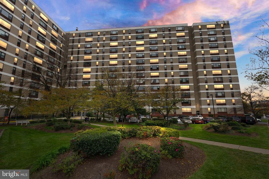 Soak in the stunning views from this condo unit on the 14th floor! This one bedroom, one bathroom, extra room with closet and office/playroom area this condo has it all!  In the heart of Alexandria, this condo is a short distance to shopping, dining, recreation, and more!  Gleaming hardwood floors throughout the unit.  The kitchen features wood cabinets, granite counter tops with newly purchased ss fridge, microwave, and dishwasher.  Enjoy cooking meals for family and friends on the gas range.  Enjoy views for days from the living room or hanging out by the electric fire place.  The open floor plan is perfect for gatherings.  The bedroom features a large closet.  The unit also has a den with a closet which is a perfect home office. Off of the main living room is a nook area that could be an office, art space or play room the possibilities are endless.  No stairs to climb with the elevator! All utilities included except for cable, internet and phone! The Forty Six Hundred condominium boasts a children's playroom, convenience store, updated fitness center, game room, and an outdoor pool, along with the convenience of 24-hour concierge service and lots of parking. The location is perfect for commuters with easy access to the Pentagon, I-395, 495, as well as proximity to both King Street and Van Dorn Metro stations. The Dash bus stop, conveniently located right in front of the building, offers free transportation. Nearby amenities include an Aldi's next door, Harris Teeter and other shops across the street, public library, and the scenic Ben Brenman Park with its lake, bike trails, and a large dog park. The Holmes Run Trail is also just a short distance away. Additionally, construction is in progress at the former Landmark Mall for future Inova Health System and Medical Campus locations. Ample unassigned parking. Close to future site of Inova Health System Mixed-Use Community and State-of-the-Art Medical Campus at Landmark. Excellent investment potential or a place to called home!