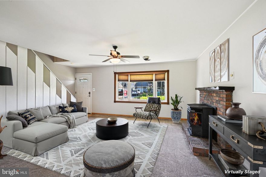 This beautifully updated Jubilee model offers exceptional living space both inside and out and perfectly suited for multigenerational living. The main home features 3–4 bedrooms and 2 updated full bathrooms, with a brand-new eat-in kitchen showcasing modern finishes, and spacious living and family rooms. Upstairs, you'll find two generously sized bedrooms and a full bath, while the main level offers a third bedroom, another full bath with a walk-in shower, and two flexible bonus spaces (laundry room and family room)—perfect for use as a fourth bedroom, home office, or gym. Outside, relax in your private backyard oasis, complete with a tranquil pond and a wooded backdrop that creates a peaceful, park-like setting—ideal for entertaining or simply unwinding. Recent updates include a brand-new kitchen with new appliances, updated bathrooms, a newer roof, and newer HVAC system, giving you peace of mind for years to come. The true standout feature of this home is the fully self-contained 800 square foot in-law/multigenerational suite! This impressive addition includes one bedroom, one full bath, a private kitchen, living room, and laundry with a separate entrance and utilities. It also provides direct access to the backyard with its own private deck. Whether you're accommodating extended family or need extra space, this home offers unmatched flexibility to suits today’s evolving needs. Don’t miss your chance to own this versatile and move-in-ready gem in a desirable neighborhood. Schedule your private tour today—145 Mill Dr won’t last long!