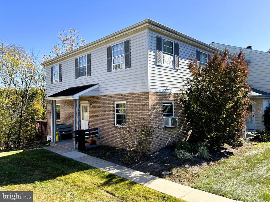 New on the market - Maple Hill Community end unit townhome, Schwenksville, located in the very desirable Perkiomen Valley School District.  First floor: kitchen, dining room, living room, laundry room, powder room.  Second floor: 3 bedrooms and full bath.  Basement: unfinished with ground level entrance in rear.  Additional features: 2nd floor deck off dining room with attached shed, open space in side and rear yards, ample parking in lot.  Plus Maple Hill offers a playground and swimming pool.  Close to schools, parks, the Perkiomen Trail, shopping and dining in Collegeville, Skippack, and Limerick.  Plus conveniently located near commuter routes Rt 29, Rt 73, Rt 113, Rt 422, and Ridge Pike.  The home will need updating so bring an open mind and your creative juices.  A great opportunity at affordable homeownership!