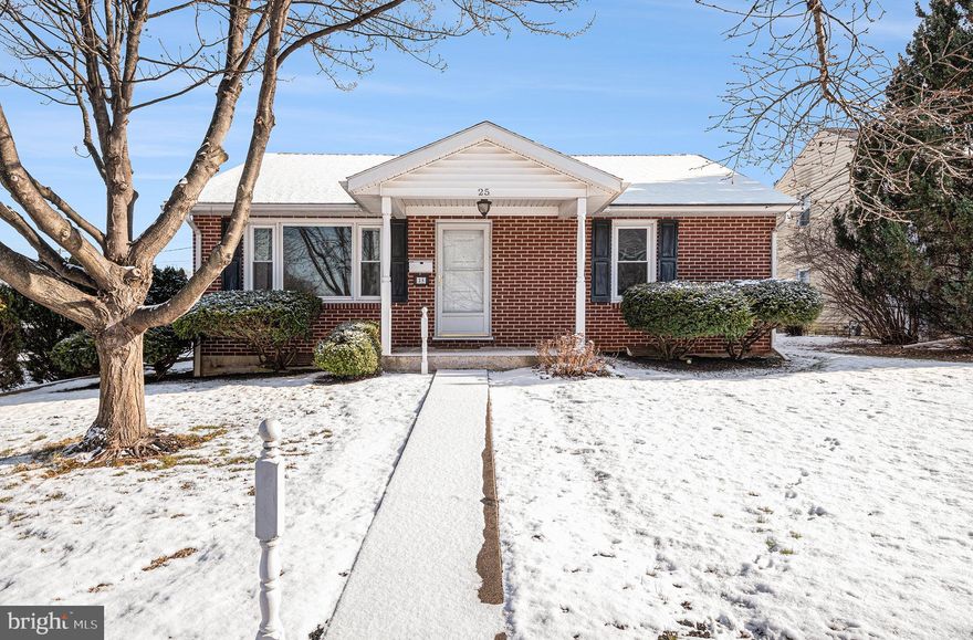 This charm filled Brick Ranch, situated on a corner lot within a highly desirable neighborhood, perfectly blends classic character with modern upgrades. Newer flooring flows through the main living areas, leading into a beautiful updated kitchen designed for both functionality and style with a Culligan water filter system at the sink for crisp, clean water. Enjoy the sun-drenched sunroom/family room that offers a peaceful retreat for relaxation and entertaining.Stay cozy with the efficient gas heat in the winter and crisp central air inn the warmer months. The full basement provides massive storage or the opportunity to create additional living space, such as a home gym, hobby space or office. A classic white picket fence encloses the yard, offering timeless curb appeal, while the detached one-car garage adds practical convenience. Any way to see it, this is Home….!