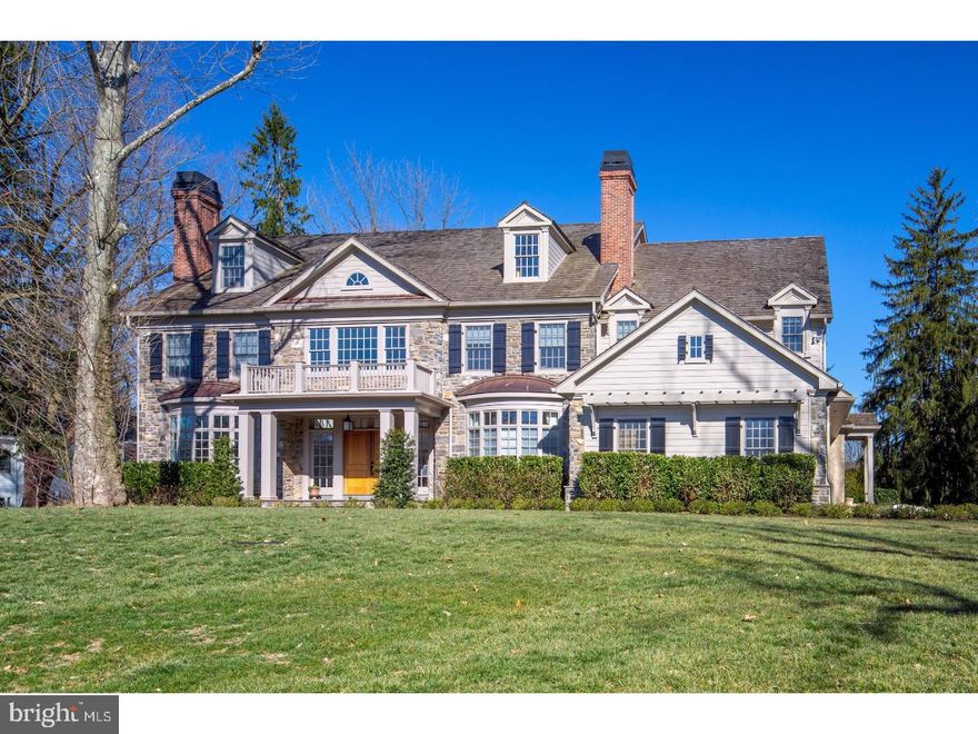 New construction without the wait! Presenting an opportunity to own a lovely 4 year old home in one of Whitemarsh's most desirable and peaceful locations overlooking Fort Washington State Park. This absolutely immaculate 5 bedroom custom Colonial home was built in 2013. The first floor has an open layout with a grand, 2-story foyer flanked by the light-filled dining room and living room, both with fireplaces. Large great room with built-in shelving, flat screen TV and custom theater surround system, handsome bluestone fireplace and French doors to the rear flagstone patio and yard, large breakfast area with adjoining butler's pantry and wine fridge, large gourmet kitchen with custom cabinetry, professional appliances, soapstone counters, separate pantry, second powder room and convenient family entrance with access to the large 3-car garage. The Mahogany-paneled study with fireplace and doors to the rear porch and patio provides a quiet place away from it all. Amazing master suite with separate walk-in closets and baths has French doors to a private balcony. The second floor offers two more bedroom suites with ample closets, two additional bedrooms with a jack and jill bath and a large, convenient second floor laundry room. The finished basement offers ample space and storage with a work-out room, room for a wine cellar and plenty of additional finished space for relaxing or entertaining. Centrally located in the award-winning Colonial School District overlooking the Green Ribbon Walking Trail, and just a short drive to the shops and restaurants of Chestnut Hill and Flourtown.