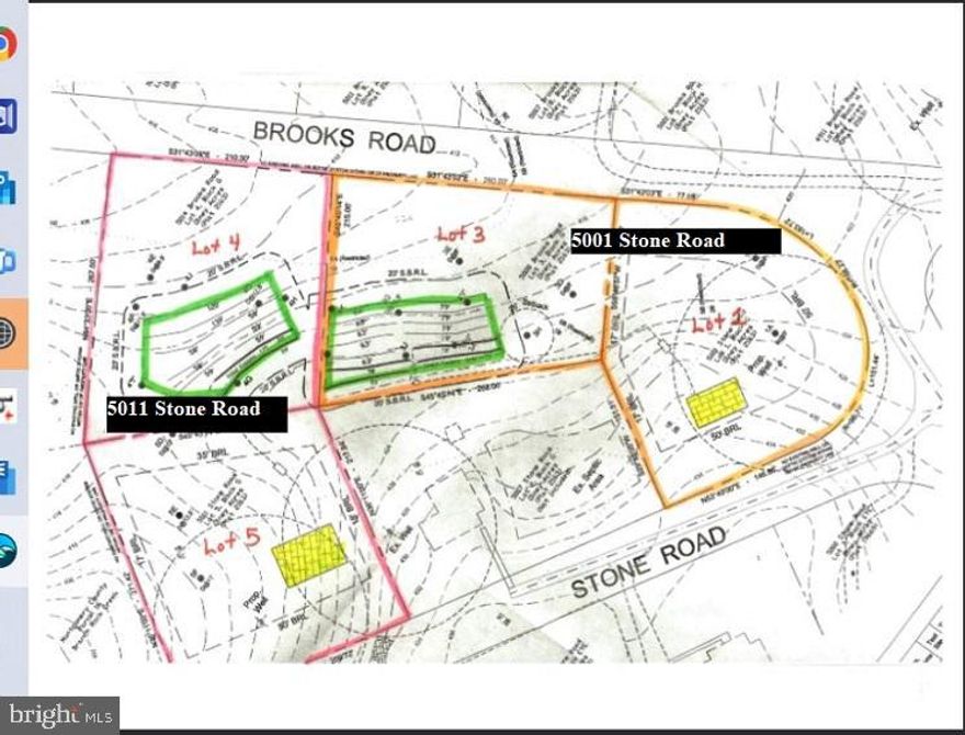 2+ acre wooded lot, NO HOA.  This offering consists of two 1 acre lots combined,  It has been perc'd and sepic system has been approved.  There is an additional 2+ acre offering adjacent to this property.  See listing at 5001 Stone Road, Rockville.  The corners of the lots have been staked at their approximate locations with poles with white flags on them.  Listing agent would be happy to walk the lots with anyone interested in them.