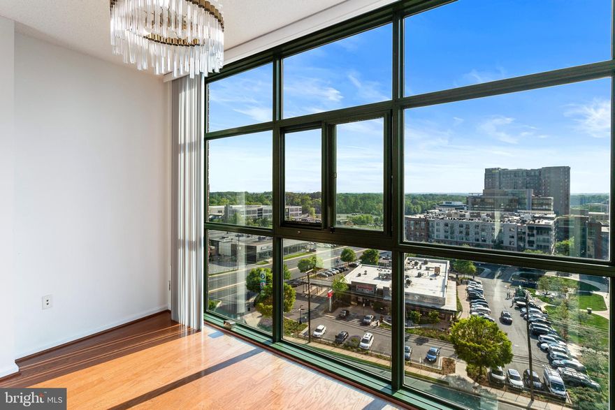 Exceptional opportunity to reside in this spacious and sun-filled condo that includes an exceptional location. This unique unit has floor-to-ceiling windows that deliver bright & delightful views of North Bethesda. Luxury amenities galore, The Sterling provides 24 hour concierge service, a fitness center, a business center, and a large lounge/community room with a fireplace. Outdoor amenities include a picnic area with grills, beautiful landscaping with meticulously maintained gardens, and a large swimming pool. Nested within an extraordinary location, The Sterling is just steps to endless shops, restaurants, & entertainment options. Enjoy short walks to Pike & Rose, Harris Teeter, & White Flint Metro, just to name a few. This unit includes a fully secured and assigned garage parking space.