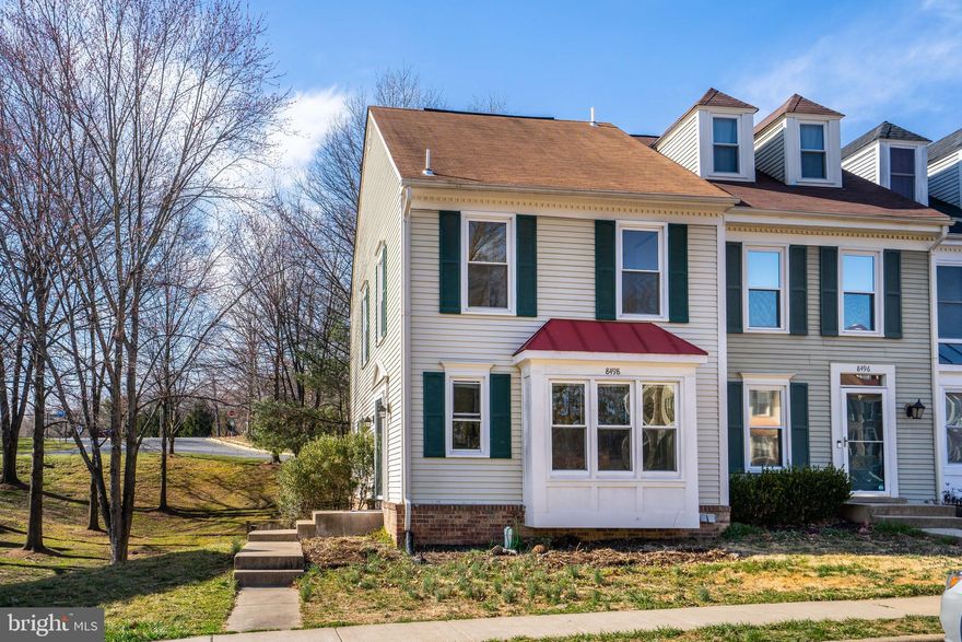 Beautiful End Unit TH in Springfield Oaks featuring 3 beds, 3 full baths, and a walk-out basement. Fenced-in backyard,  hardwood floors, newer front load washer/dryer, newer cabinets. Lots of natural light, lots of closets in the master bedroom, newer carpet in the upper level. Open kitchen with breakfast bar. Large Deck leading to the backyard, ceramic tile in kitchen and baths,