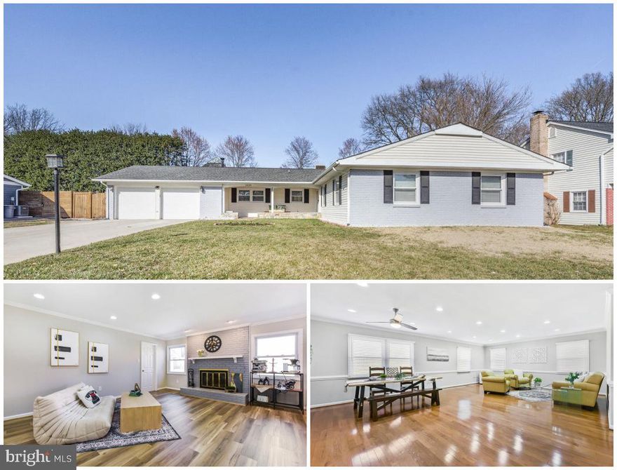 Offer Deadline: Sunday, March 16, at 6:00 PM. Don't miss this incredible opportunity to own a stunning one-level Jefferson model in the highly desirable Greenbriar community! Special Features include 4 spacious bedrooms and 2 full baths, 2 fireplaces – one inside and one outside for cozy living and entertaining. Large two-car garage with ample storage space. Freshly painted interior and beautiful hardwood floors throughout (except kitchen and bathrooms). Light-filled eat-in kitchen featuring refinished cabinets and newer stainless steel appliances. Adjacent patio, perfect for al fresco grilling and entertaining in the fully fenced backyard. Tesla charger installed for your electric vehicle. Extra-long & wide driveway accommodating up to 6 vehicles. Newly built shed in the backyard for extra storage. Greenbriar Shopping Center just a stone’s throw away.  Enjoy Little Rocky Run Creek & trails, Greenbriar Park, various sports fields, tot lots, playgrounds, and a community pool– all with NO HOA! Close to Fair Lakes with grocery stores, dining, shopping, recreation, and a hospital nearby. Easy access to Rt. 50, Fairfax County Parkway, and I-66. Minutes from Fair Oaks Mall, Fairfax Corner, and the Fairfax Government Center. Washington Dulles International Airport is only 20 minutes away.
