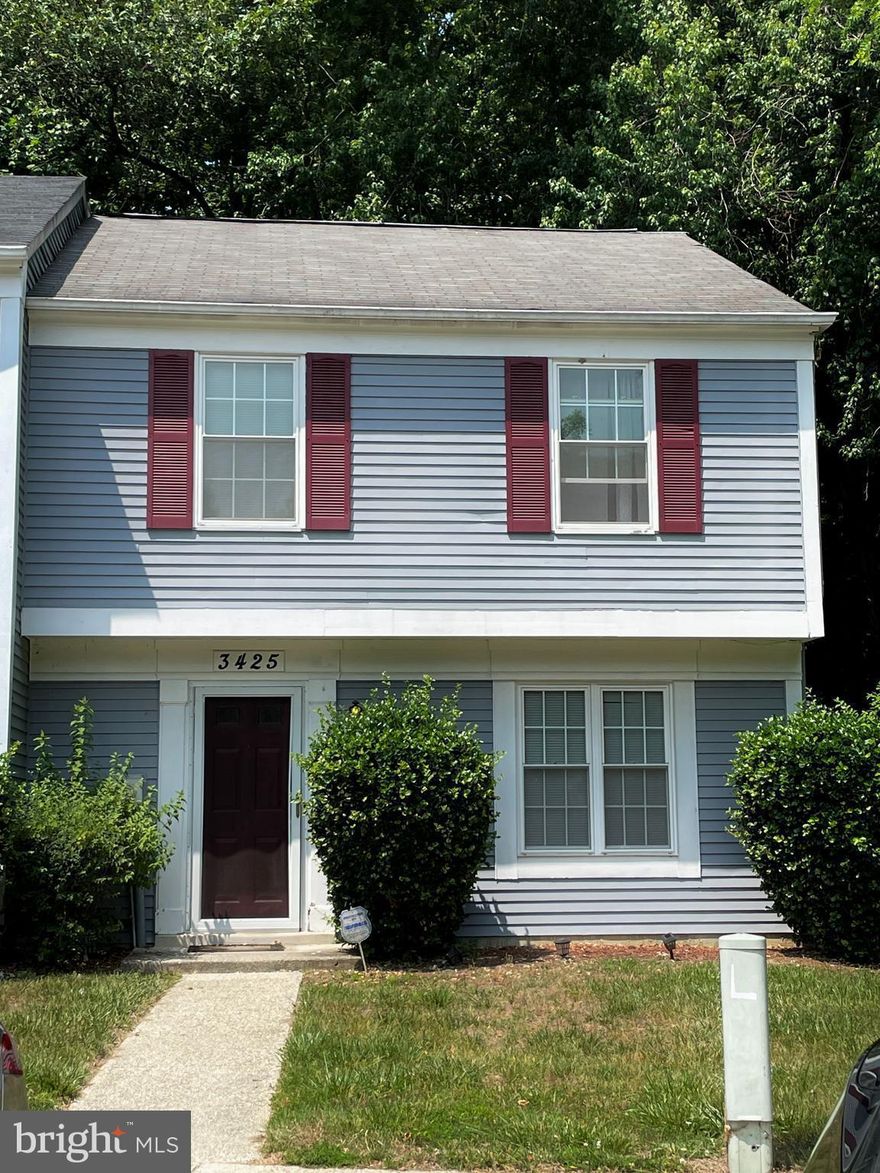 Location, location, location! Cute 3 bedroom 2.5 bath end unit townhome, backing to woods.  Master bedroom with private bath.  Newer HVAC system & newly paint throughout. Great Bowie location, across from the 85 acre Allen's Pond Park!  Walking & biking trails, 10 acre stocked fishing pond, seasonal paddle boat rentals, fields, skate park, courts, playground & home of the Bowie Ice Arena. Convenient to retail shopping, restaurants, fitness centers & UM Bowie Health Center.  Marc Train SB is 6 miles away. Joint Base Andrews 20 miles, Ft. Meade 16 miles.