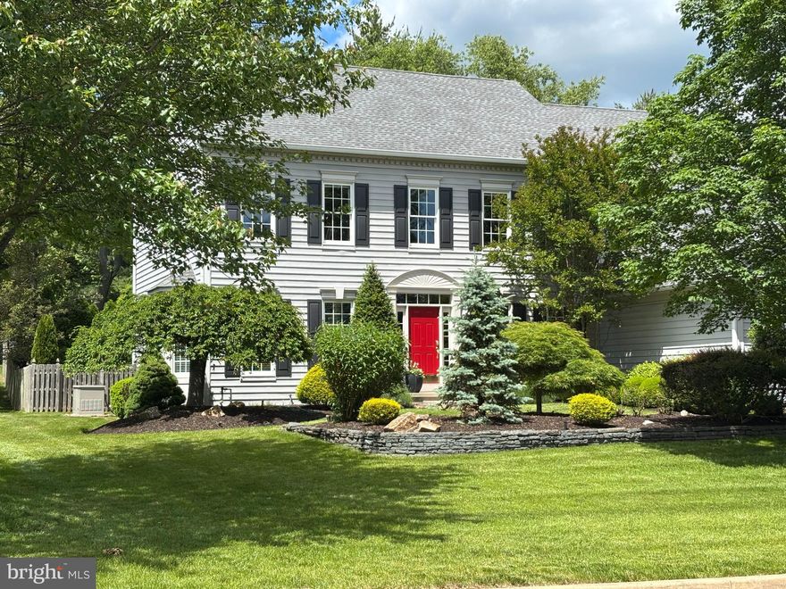 Welcome to this impeccably maintained and thoughtfully updated 4-bedroom, 3.5-bath home on a private, landscaped lot in the sought-after Eagleton Farms community, one of the area’s most desirable and convenient neighborhoods. Step inside and be greeted by warm Brazilian cherry wood floors that flow throughout the main level. The updated kitchen features granite countertops, a large island, crisp white cabinetry, and a breakfast area with bright backyard views. Just off the kitchen, the two-story great room makes a striking impression with soaring windows, a cozy fireplace, and elegant wall trim detail, with a quiet home office just beyond. Upstairs, the spacious primary suite offers a peaceful retreat with a large walk-in closet and a recently renovated bathroom. A princess suite with renovated bath, and two additional bedrooms that share a refreshed bath, complete the upper level. The finished walk-up basement adds even more flexible living space for a media room, home gym, or recreation area. Outside, the backyard is a true delight with plenty of spaces to relax or entertain, and backs to a 10-acre parcel for added privacy. Additional upgrades include a newer roof, newer dual-zone HVAC system, and a three-car garage with an EV charger. This home is in immaculate condition and move-in ready. Don’t miss this rare chance to own a home that’s been cared for with immense pride and offers an ideal mix of location, space, and style.