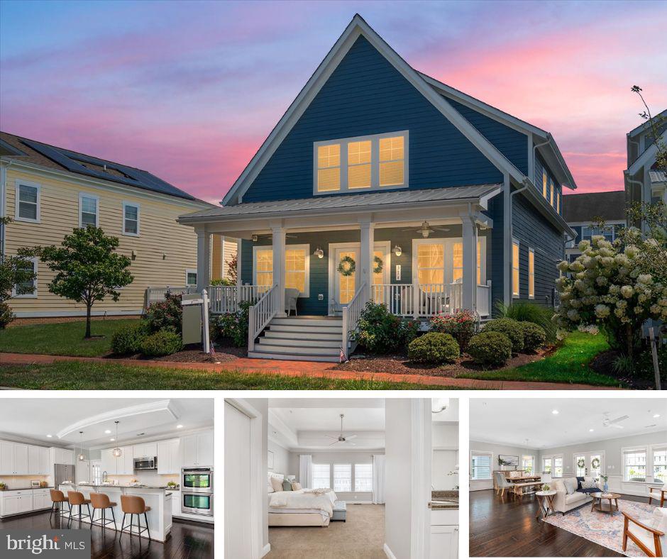 Welcome to 314 Thomas White Blvd. Nestled in the sought-after waterfront community of Gibson’s Grant, this 4-bedroom, 3.5-bath home offers the perfect blend of refined living and relaxed coastal comfort. You will fall in love with the inviting front porch to the detached garage with the 4th bedroom and 3rd full bath over top. The oversized lot offers space for you to create your private oasis while every detail has been thoughtfully curated. The main level is filled with natural light, gleaming hardwood floors, and a versatile office—ideal for remote work or a cozy reading nook. The gourmet kitchen is an entertainer’s dream, complete with white cabinetry, granite countertops, and high-end appliances that flow effortlessly into the open-concept dining and living spaces. Upstairs, the spacious primary suite stuns with vaulted ceilings, a spa-like ensuite, and generous closet space. Fresh carpet in the guest rooms adds a crisp, turnkey finish. Step outside and enjoy the beauty of one of Kent Island’s most beloved communities—complete with a clubhouse, outdoor pool, walking trails, kayak launch, playgrounds, and easy access to the Bay Bridge. Luxury, lifestyle, and location—this is the one you've been waiting for.