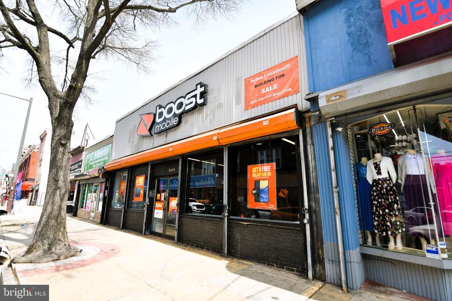 Introducing a truly remarkable investment opportunity that aligns perfectly with your esteemed investment philosophy and long-term vision. Welcome to 3605 Germantown Ave, is located on the highly visible business district in North Philadelphia and a heavy traffic road. A block away from the intersection of Rt 611 and Erie Ave, filled with shoppers during the day & evening.  This incredible property will be your approach to long-term investments and commitment to ethical values resonate with the core of opportunity. This investment will make a meaningful impact on your business career and future assets