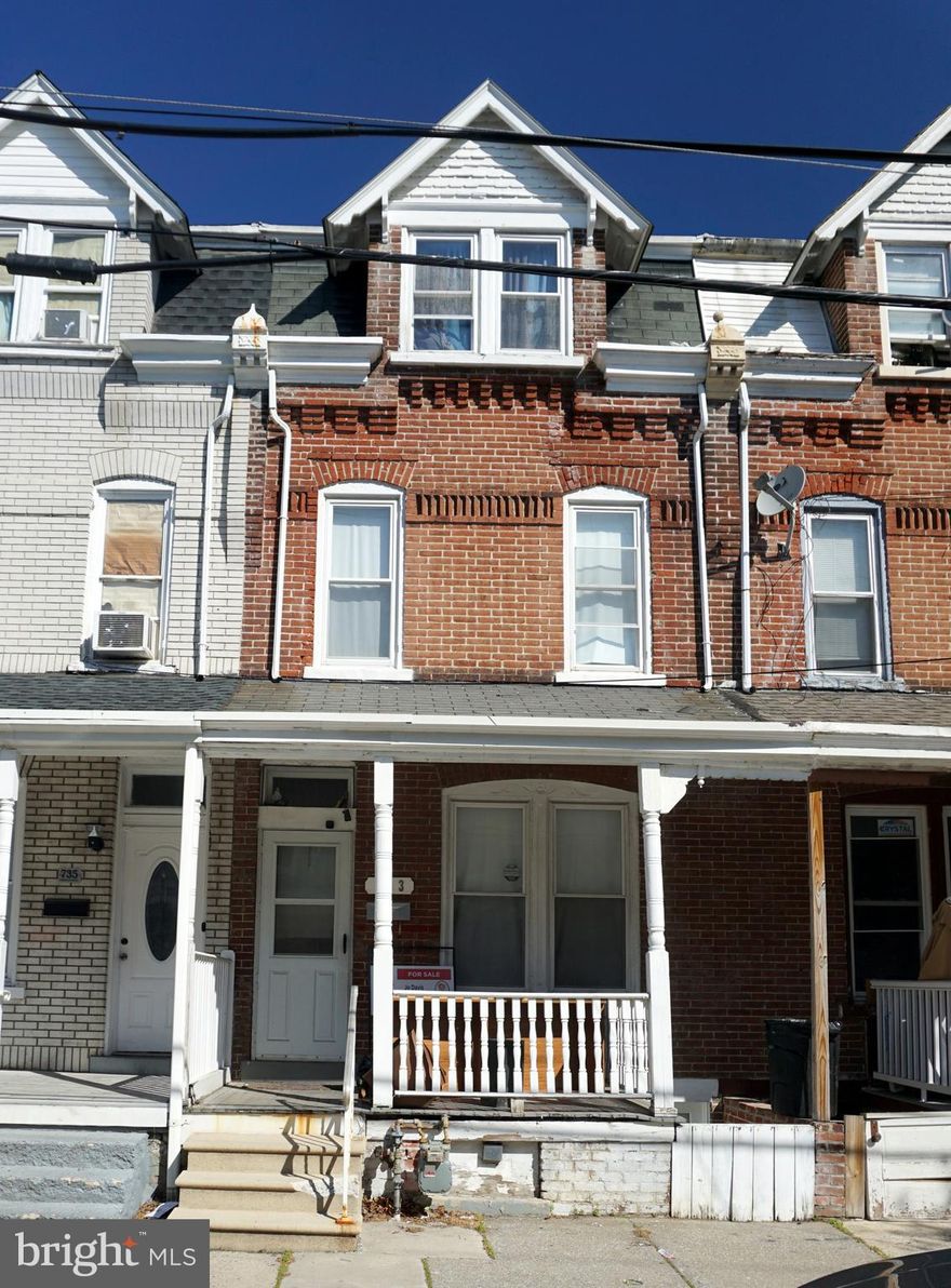 "HIGHEST AND BEST" BY MONDAY, APRIL 21ST AT 5:00 pm.   INVESTORS AND CITY LOVERS - BRING ALL OFFERS.  Large row/townhome with four-plus bedrooms. Spacious eat-in kitchen with lots of cabinets, gas oven/range, and refrigerator (included "as is"), and oversized combination living room/dining room.   Walk-through room on second floor could be used as den/office.  Full bathroom on second floor.  Basement includes walk-out and laundry area.  Seller is looking for a quick sale, so make your appointment today!