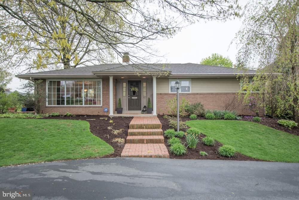 Come see this charming down town rancher style home with 4 bedrooms & 3 full bathrooms. Beautiful hardwood floors throughout home, finished walkout basement for kids to play & 2 car garage attached. Adorable sunroom to relax or entertain outside with 2 patio options that sit on a beautiful corner lot with large trees and privacy. Walking distance to Hershey schools, library, rec pool, and downtown restaurants in the heart of Hershey. PSHMC about 5 minute drive.