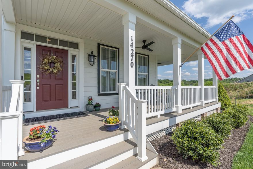 Welcome Home! This is your opportunity to enjoy country living with modern conveniences: a three-year old home, high-speed internet and smart upgrades throughout the home including a geothermal heating and cooling system.

Built in 2021, this beautiful home is situated on three acres of pastoral land, surrounded by mountain views in nearly every direction. With approximately 4,631 square feet of living space there's room for everyone!  While building the home, the owners selected upgrades to add space and livability to the home including: bump outs for a sunroom off the kitchen, additional living space in the basement and an owner’s suite balcony. That upper balcony is amazing for its views! 

The floor plan features four bedrooms upstairs and one bedroom ensuite in the basement. In just three years, the owners have added many updates for convenience and energy efficiency. The most significant update is the geothermal heating and cooling system. Geothermal is energy efficient, sustainable, and cost-effective to operate. A whole home generator was also recently installed adding peace of mind. There are many other updates to the property including custom interior shutters, updated fixtures, the addition of fans and lighting, upgraded faucets and commodes, upgraded flooring in the basement, among many, many other updates.

Driving up to the home, the covered, wrap around porch will likely catch your attention first. It’s a great place for morning coffee or tea. As you enter the home, the foyer is generously sized with a living room to the right and the dining room to the left. A spacious office is conveniently tucked between the family room and living room off the main hallway. The family room is open to the kitchen and sunroom making it an ideal place for gatherings and entertaining. The main floor also features a butler’s pantry, half bath and generous mudroom off the garage entrance and pantry (complete with outlets to tuck your countertop appliances away keeping your counters clear!). 

Upstairs, the primary ensuite is spacious with an outdoor balcony, which provides the owner(s) views of the mountains for stunning landscapes. There are three other bedrooms upstairs with one additional full bathroom and the laundry room. An additional full bedroom ensuite is in the lower level, with egress. The main basement area is perfect for entertainment with the additional bump out space and two sliding glass doors to access the back yard. Ample storage is available in the basement and in the garage.

The front yard allows for privacy with a berm near the road while the backyard is large and partially fenced. Conveying with the property will be the pool table, and a 4K projector. This is a beautiful home in a lovely Western Loudoun setting- don't miss this opportunity!