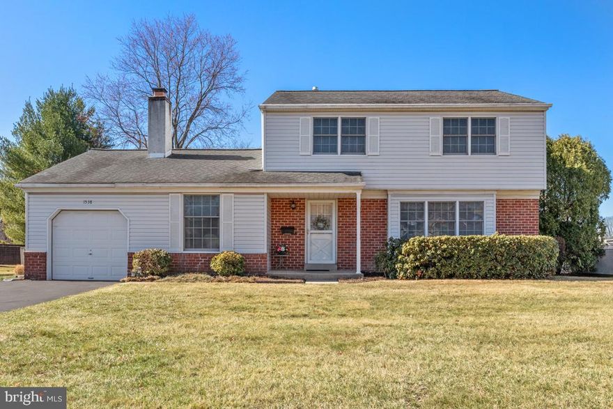 Welcome to 1538 Windmill Road, a beautifully maintained home in a quiet, well-established Warminster neighborhood. Located in Centennial School District, this 3-bedroom, 1.5-bath home has been lovingly cared for by its original owners and is ready for its next chapter.  Step inside to find hardwood floors throughout much of the home and a bright, inviting first floor. The cozy family room features a charming brick fireplace, perfect for relaxing evenings. The upgraded eat-in kitchen provides a warm and functional space for cooking and gathering.  A formal dining room and a spacious living room with a beautiful triple window complete the main living areas. Conveniently, the first floor also includes a half bath and a separate laundry room with access to the one-car garage. Upstairs, you’ll find three generously sized bedrooms and a full bath, offering plenty of space and comfort. The level backyard is perfect for outdoor activities, and the three-season screened-in sunroom is an ideal spot to enjoy fresh air and relax in a peaceful setting.  Newer furnace (2021)  Sellers are offering a 1-year home warranty to buyers.  Don’t miss this opportunity to own a well-cared-for home in a fantastic location! Schedule your showing today!