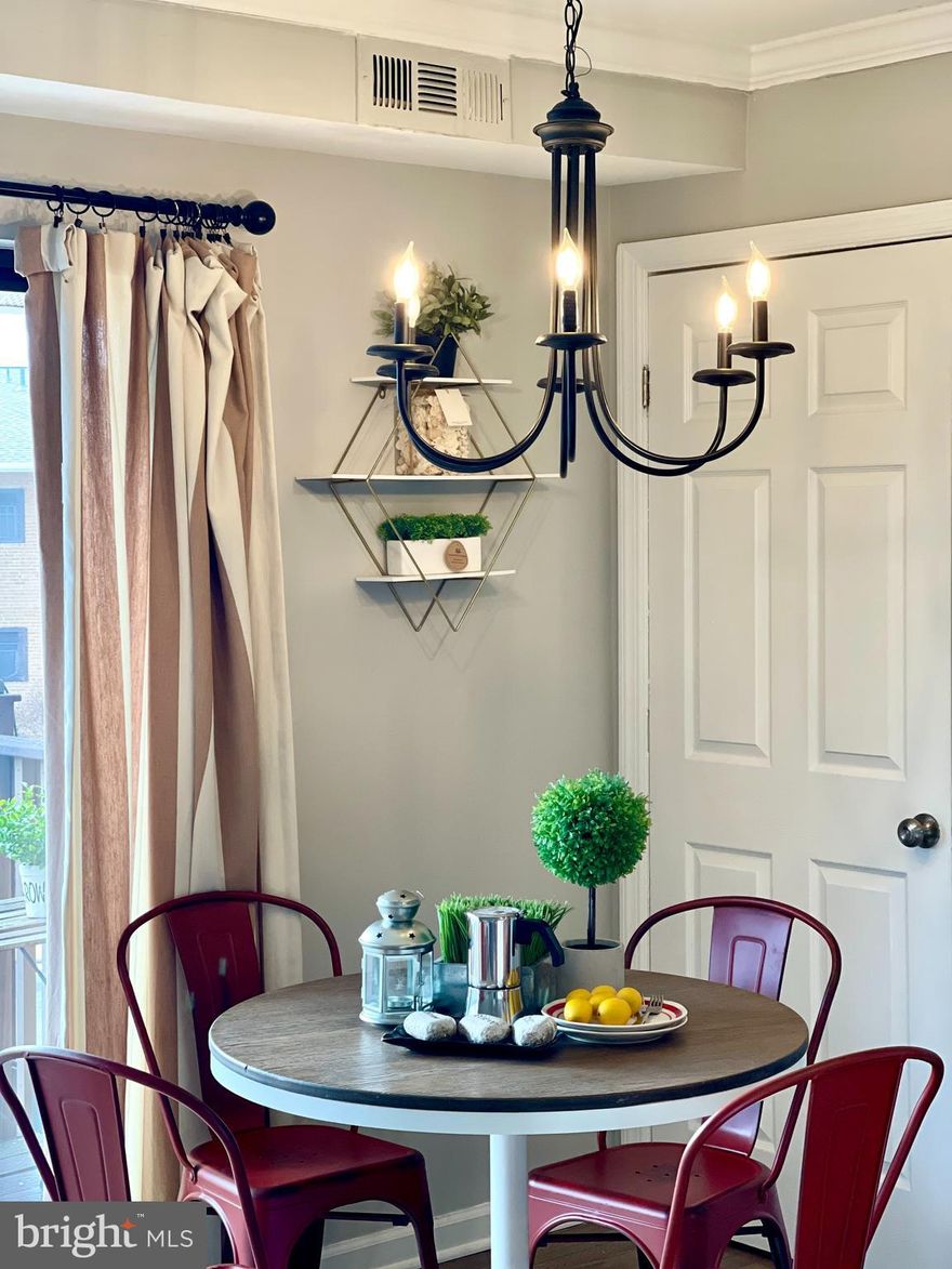 Price Improved $10,000

***Rarely available TOP Level Unit *** 

Top School Pyramid ***Longfellow Middle School *** McLean High School*** 

Welcome to this beautifully updated 2-bedroom, 1-bathroom sunny condo located in the heart of Falls Church. This inviting home features an open layout, flooded with natural light from the large sliding glass doors leading to a private balcony—perfect for relaxing or entertaining.

The modern kitchen boasts stainless steel appliances, granite countertops, and custom cabinetry, with a sleek subway tile backsplash that enhances its contemporary feel. The adjacent dining and living area offer spacious, flexible living space with crown molding & gleaming hardwood floors throughout.

The updated bathroom has a clean, modern design with stylish tile work and new fixtures. Both bedrooms are generously sized with ample closet space.  Washer/dryer and additional storage locate in the lower level of the building.

Close to  Rt 29/50/495/66 & Dunn Loring Metro, Shops, Dining at nearby Mosaic Center and so much more!  Call this sunny place as your New Home!