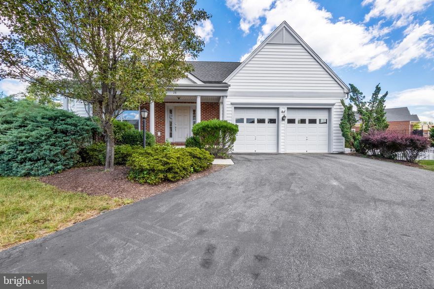 **Motivated seller bring your offer**

Welcome to this charming and hassle-free residence in Leeland Station, a delightful 55+ community. This vibrant neighborhood boasts single-family homes providing convenient VRE station access. Immerse yourself in the abundance of amenities, including a serene pond, scenic walking trails, a refreshing pool, and outdoor recreational spaces.

Step inside to discover the allure of stunning hardwood floors gracing the main living areas, while the office and bedrooms offer cozy carpeting. The primary bedroom spoils you with a spacious walk-in closet and an en suite bath featuring a tiled shower and a double maple vanity. Laundry chores are a breeze with the well-appointed laundry room, complete with shelving and a convenient countertop for folding.

The kitchen features a generously sized double-door pantry, an island with a seamless sink, and exquisite oak cabinets. The expansive unfinished basement beckons your creative touch—envision your dream recreational space, whether it's a captivating media room or a haven for exercise and hobbies. An additional room with a large window offers the potential for an extra bedroom. The opportunities are limitless!

Enjoy the comfort of tilt-in Thermopane windows throughout the residence, adorned with beautiful plantation blinds that are included. Outside, relish easy maintenance with a composite deck, perfect for relaxing or entertaining. A convenient neighborhood walking path awaits just beyond the property's back, inviting you to explore.

If effortless maintenance and comfortable living appeal to you, please contact me today. Discover how this remarkable abode can become your new cherished home.