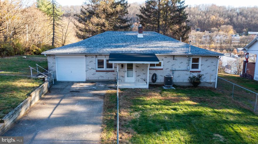 Fully remodeled, 3 bed 1.5 bath ranch home. Oversized attached 1 car garage. This home comes fully loaded with all brand new appliances including a washer, dryer, natural gas range and microwave.  Brand new roof with transferable warranty, new HVAC system and new highly efficient electric heat pump forced air system. Located high above Pottsville on a secluded lot with beautiful views.  1 year Home Warranty Included with acceptable offer. Open House Sunday 2/12 from 2-4.