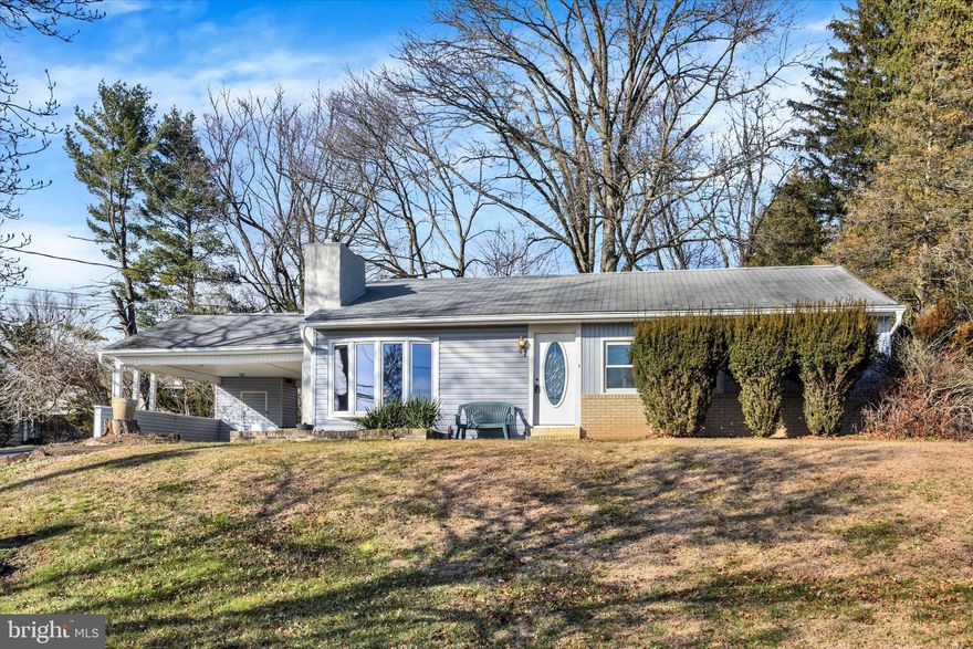 Opportunity awaits in this well-built ranch set on a generous .45 acre lot. This 3 bedroom, 2 bath home offers 1,134 SF and is priced to sell, making it ideal for buyers looking to personalize and update at their own pace. Original hardwood floors have been revealed throughout. The family room features a wood burning fireplace, and the kitchen includes an eat-in area and appliances that will remain. A closet pantry is located off the kitchen in the hallway. The unfinished basement provides abundant storage and includes a cedar closet, full bathroom, and washer and dryer that will remain. Additional highlights include a coat closet in the entryway, linen closet in the main bath, a 2 car carport, and a detached storage shed with electric. New hot water heater installed in 2025. This property offers a great opportunity for buyers looking to update and build equity.