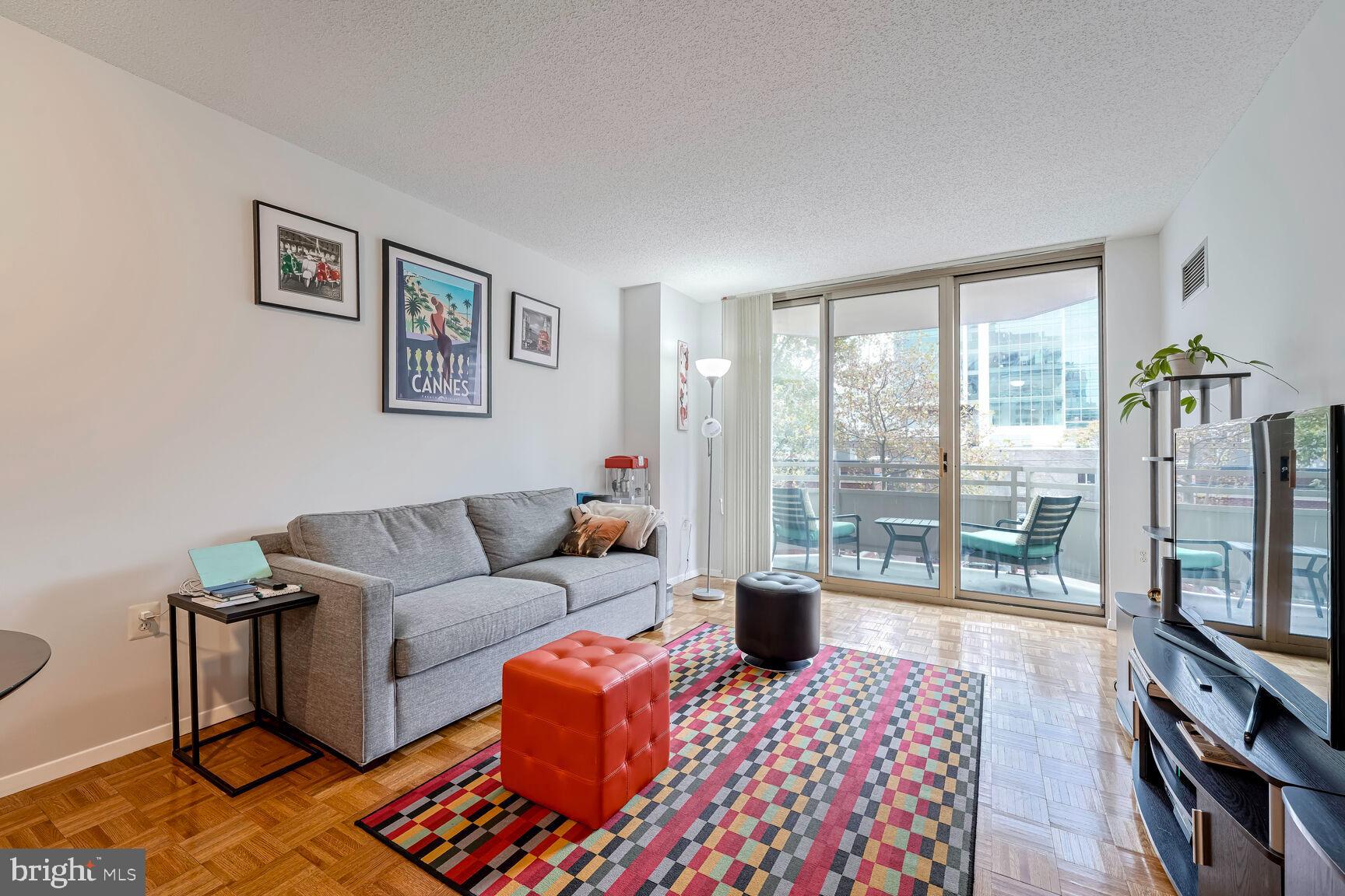 Located in the heart of downtown Bethesda in Fairmont Plaza building! Can be offered FULLY FURNISHED for $2,300/month. Beautiful 1 bed/1 bath condo with renovated bathroom and kitchen with granite counter tops and stainless steel appliances. Parquet wood floors in excellent condition. Open living and dining spaces. Bright and spacious private balcony. Generous size bedroom with tall windows , walk-in closet and second closet. Full bathroom with granite counter tops and in-unit washer/dryer. Water and natural gas are included in the rent. Tenant is responsible for electricity and internet. Steps from shops, restaurants, groceries, Metro, NIH, Walter Reed, 355 and other major routes. No parking included but there is a parking garage underneath the building at $180/month. Sorry no pets. Professionally managed. $50 application fee per adult occupant. Online application. Excellent credit required. Available for immediate move-in