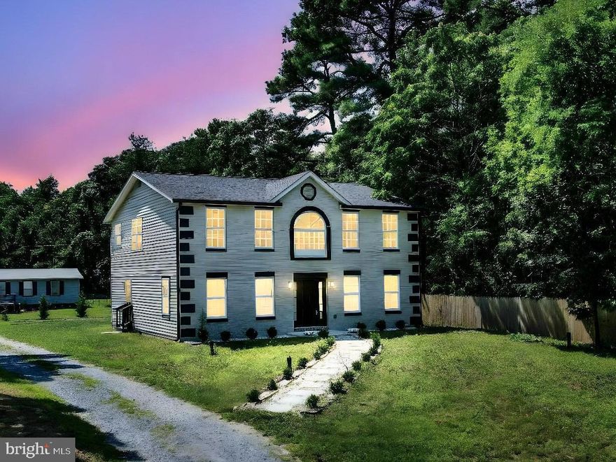 ***OPEN HOUSE  CANCELLED*** Experience the magnificence of this masterfully designed OVER 2500 SQFT top-to-bottom renovation four-bedroom, 2.5-bath home nestled in the tranquil landscape of Southern Maryland. 

This newly renovated gem seamlessly blends modern elegance with timeless charm, offering a meticulously thought-out layout that ensures comfort and convenience. With four beautifully appointed bedrooms, including a generously sized master suite, and 2.5 luxurious bathrooms featuring high-end fixtures and finishes, this home exudes sophistication. 

The stunning kitchen, equipped with top-of-the-line appliances and exquisite cabinetry, is perfect for culinary enthusiasts. Durable and stylish vinyl flooring throughout the home adds a touch of elegance while sliding glass doors lead to a serene backyard with endless possibilities, complemented by a versatile shed for all your storage needs. This home comes equipped with 2 washers and 2 dryers one in the master and one on the main level! 

Conveniently located just a 10-15 minute drive from shopping, restaurants, and Southern Maryland's premier attractions, this home offers both peaceful seclusion and easy access to everything you need. Fall in love with this masterpiece and experience the perfect blend of luxury and tranquility.