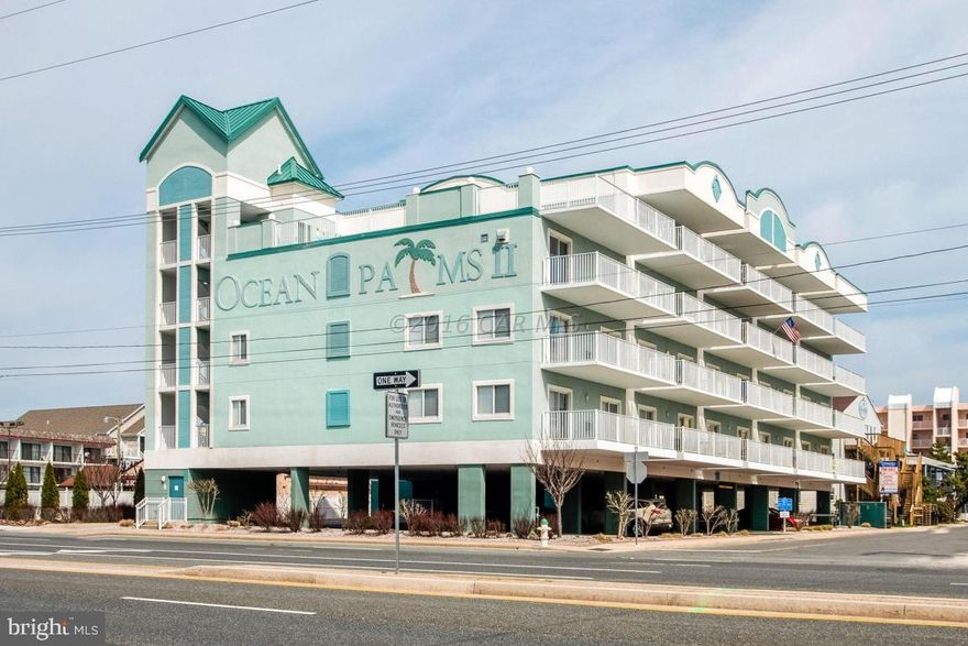 Like new 3 bedroom, 3 full bath condo in highly desirable low density (only 18 units) mid rise masonry building w/covered parking, secure lobby, elevator service, plenty of closets & storage, & a roof top pool. Large balcony affords ocean & bay views. Pampered, beautifully decorated property. Hardwood floors in living area, ceramic tile through entry foyer & kitchen. Chef's delight kitchen with granite countertops, stainless steel appliances, tile back splash & an added bonus, a wet bar with refrigerator. Decor is lovely with custom murals in living area and master bathroom, crown molding, all bedrooms & living area have televisions. Two master bedrooms w/private baths. Gas fireplace in living area. Full utility room w/full size washer & dryer. New HVAC. Beautiful property w/all the extras