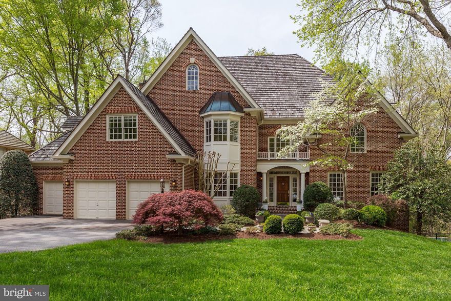 Spectacular CUSTOM home designed by Richard Leggin and built by Frank Bell.  It's been totally updated from top to bottom and the finishes are some of the best I've seen.  Chef's kitchen to die for, master bath nicer than the Ritz Carlton, on and on.  Backing to parkland and conveniently located in Bethesda, this gorgeous home is just minutes to Georgetown, VA, the Beltway and more.  Priced to sell quickly, as homes this beautifully updated and maintained do not last!