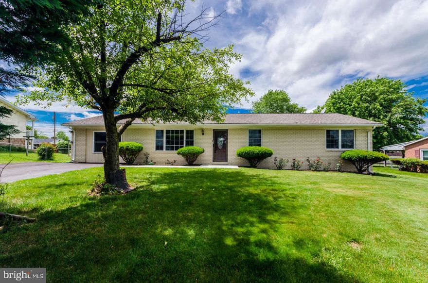 Gorgeous all Brick rancher home. Move in ready rancher features 4 Spacious bedrooms, 2 updated full Baths and 1 Half.  Beautiful Eat-in Kitchen with table space, new kitchen appliances, Granite Countertops, butlers pantry, sunroom for extra dining area, Brick Fireplace in living room, New Roof in 2019, new gutters, water heater was replaced in 2016,  all windows replaced in 2012, New Carpeting in Bedrooms, new hardwood engineered flooring. New shed conveys with the property.  This home has been nicely updated. You don't want to miss this One! Schedule a showing today!!