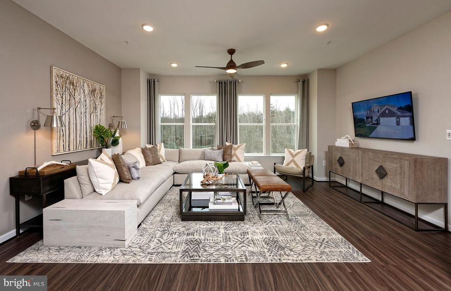 This Eagleton features 2028 sf of living space. The main level features a rear Kitchen layout with island, Quartz counters, and Stainless Steel appliances. LVP flooring ties the kitchen, Cafe, and Gathering room together. The Owner's suite offers 2 Walk-In Closets, and the secondary bedrooms offer generous space/closets. Laundry is on the bedroom level for convenience. Watershed is an amenity rich community close to BW Pkwy, Rt 32 ,Rt 198, and commuter trains.