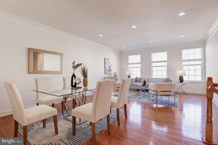 OFFER DEADLINE: Sunday, MAR 30th ‘25, 6PM <br><br> Immaculate, well maintained, NORTH EAST facing, 24 feet wide, brick front, possessing premium elevation/front facade (double windows at both secondary bed rms), backing to common area, ORIGINAL OWNER; this precious home cannot be missed!! <br><br> This Town Home built by Beazer Homes is located in the heart of coveted, much desired BRAMBLETON Subdivision!! <br><br> CAPITAL IMPROVEMENTS: 2025 - Freshly installed carpets & entire home painted. 2024 - Water Heater 2016 - Deck & Patio <br><br>  AT A GLANCE: Covered front door entry, attached front load 2 car garage, a driveway that comfortably fits 2 cars, & ample guest parking spaces available at Castle Ridge street | CHATHAM floor plan, 3 lvl rear extentions, 2,836 interior finished sq ft equipped w/spacious 4 bed rms, 3 full bath rms, & a powder rm | Wide staircases w/landing areas | Numerous windows bringing in abundunt sunlight | Custom blinds; Up_Down_Bottom_Up blinds at bed rm lvl | Plenty of recessed lights | Ceiling fans & media points at apt locations | 352 sq ft deck | 24 sq ft patio <br><br> MAIN LVL: Flowing living & dining areas | Tucked in coat closet & powder room w/window | Efficient kitchen, a window above the sink overlooking the common area, center island, SS appliances, granite counters, & a good size pantry at corner | Huge breakfast area, good space available to have leaning desks to either sides of breakfast table for kids to finish school work; build up this space to your creativity | Cozy family rm w/sliding patio door to 'L' shape trex deck <br><br> UPPER LVL: Warm owner's suite, sitting area w/windows at two sides of the wall showering light all thru the day, & a walk-in closet. Primary bath w/dual vanities, corner tub, separate standing shower, & a water closet | 2 spacious secondary bed rms w/vinyl shelving at their closets | Hall bath | Linen closet | Washer & Dryer closet <br><br> LOWER LVL: Walk-out homesite | Patio door leads to small patio & to the backyard | Large recreational area for entertainment | A bed rm that can be used as an office/gym/yoga; set it up to your needs | A full bath | Access to garage that homes the utility closet <br><br> HOA FEE INCLUDES: Community Verizon FIOS package for cable & internet, lawn mowing, trash, & snow removal  <br><br> HOA AMENITIES: Access to 5 community pools, 18+ miles of trails across the neighborhood, 3 club houses available to rent, a wide array of parks, beautiful laid ponds w/fish, lighted tennis, sand volleyball, & basketball courts, dog park, little library, tot lots, & much more. Association offers programs like art, dance, drama, summer camps for all ages, & exciting community events organized throughout the year <br><br> BRAMBLETON TOWN CENTER: State of the art library, farmers market, grocery, movie theatre, fitness, gas station, restaurants, pharmacy, boutiques, meeting places, & much more <br><br> UNBEATABLE HEART THROB LOCATION: Minutes to HAL & BERNI HANDON REGIONAL PARK (a 257 acre park) right behind; check the site map at pictures | Access to major commuter routes like NorthStar Blvd, Belmont Ridge Rd, Loudoun County Pkwy, 267 Greenway/Toll, Rte 50 | Close to recreational areas, intricate trail network, public transportation, Ashburn Metro (Silver Line), NOVA, Dulles International Airport, Loudoun Station, Broadlands Village, One Loudoun, Dulles Landing, & much more <br><br> GREAT SCHOOL PYRAMID: Madison's Elementary | Watson Mountain & Brambleton Middle | Independence High