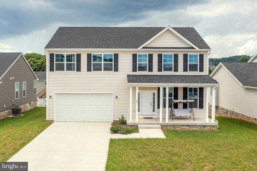 Welcome to this exceptional home in pristine condition! It has been lovingly cared for and lightly lived in, ensuring a remarkable level of quality and maintenance. Please don't let the higher number of days on the market deter you—this is solely due to our initial listing price being set higher than necessary. Rest assured, the true value of this home is reflected in its current price. Don't miss out on this incredible opportunity to own a home that surpasses expectations in every way.
This  nearly-new home offers a rare combination of modern elegance and tranquil living, with breathtaking views of the lush Back Creek valley and surrounding orchards. Built in 2019, this spacious and light-filled home boasts an open main floor plan with soaring 9-foot ceilings, large windows, and sleek luxury vinyl plank flooring throughout. The gourmet kitchen features high-end granite countertops, top-of-the-line stainless steel appliances, and a walk-in pantry, perfect for entertaining guests.
Step outside to the expansive deck and relax with a cup of coffee, while taking in the panoramic views of the valley. Upstairs, you'll find a generous primary bedroom with an enormous room-sized closet, and an en-suite bath with double vanities. Three additional generously-sized bedrooms all feature large windows, offering plenty of natural light and stunning views.
The fully-finished lower level walk-out is a versatile space that can be used as an office, media room, or additional living space. With a full bath and plenty of natural light, this level is perfect for accommodating guests or extended family. This home also comes with a range of valuable extras, including all window treatments, a premium water purifying system, and more.
Located just a short drive from shopping, dining, schools, and the MARC train, this property offers the best of both worlds: serene country living with all the modern conveniences of the city. This property also comes with a home warranty, providing peace of mind for your new home purchase. Don't miss out on this incredible opportunity to own your dream home in one of the most beautiful areas of the region!