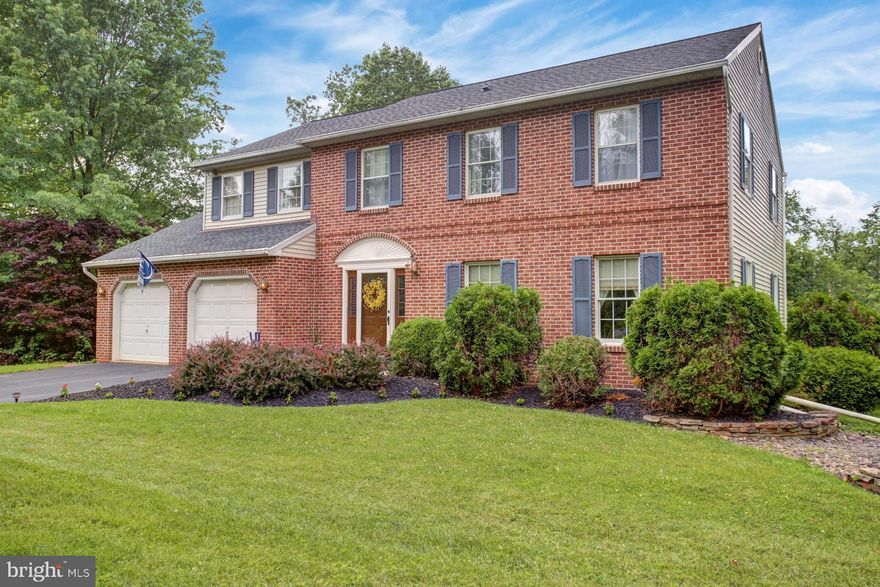 Pride of ownership is very apparent in this classic, custom-built home on almost 1.5 acres.  This home has numerous features that cannot be found in most homes.  The first floor includes a Living Room with gorgeous oak hardwood floors and a separate formal Dining Room with the same oak floors that is perfect for holiday gatherings.  Off the Dining Rom is a full eat-in Kitchen.  Next to the Kitchen is a large Family Room with brick Fireplace and doors that open to a huge covered deck overlooking the private rear yard with professional landscaping and an above-ground Pool. There is also a updated half-Bath on the first floor.  Upstairs include 4 very large Bedrooms, including a Master Suite with a full Bath and walk-in closet.  The Basement includes a finished Den, another full Bath and another large finished space that currently used as a Pool Room.  This meticulously-maintained home has a 2-car attached Garage and sits on 1.39 beautiful acres.   It maintains its privacy, while being close to shopping, schools and highways.