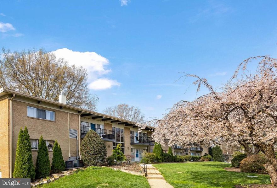 This thoughtfully updated, lovingly maintained condo feels expansive and serene thanks to smart mid century modern design, large windows and contemporary neutral paint. New countertops, sink, microwave and high quality Pergo floors were installed in 2020. Full size gas range features 5 burners (one for precise simmer, one power burner, and a large griddle burner). Generous closet space includes a full size coat closet, pantry with shelving, and a jumbo bedroom closet with ten feet of clothes hanging space. 
Neutral tile floors and walls make bathroom cleanup and maintenance a breeze.  
A generous outdoor balcony is the perfect spot for enjoying your morning coffee or showing off your plants. Southern exposure is bright in winter and shaded in summer with natural shade provided by mature trees.
New furnace (2025) ensures cozy heat and your own A/C unit keeps it icy cold even on the hottest days. New Honeywell digital thermostat controlled by phone app. 
Great value  as the condo fee covers most utilities including gas (heating, cooking and hot water) trash, water, and sewer. Low  electric costs (ranges from $30 in January to $65 in August).
Park-like setting includes newly replaced grills for cookouts.  Trees, grass and plantings are cared for by professional landscaping crew year round.  Not to mention the pool which will be a daily staple in the hot summer days to come!  Work from home? No problem - the condo is wired for FIOS high speed internet. 
Two full size washing machines and two full size dryers in the building laundry room can be controlled from your phone with an app. Only 10 units in this garden style building share the laundry room which includes a locker to store supplies, a table for folding, and a hanging bar for extra drying space.
Each apartment in the building has an assigned locked space in the indoor storage room. This ensures you have plenty of extra bonus space for storing out of season items. Plenty of parking in well maintained lots with 1 parking permit and 1 visitor pass for each unit - extra passes provided upon request. Pet friendly community with walking trails. 
Incredibly convenient and quiet location near the overpass with access to Wakefield/Audrey Moore Rec Center and the Cross County Trail with over 40 miles of hiking and biking trails that take you all over the county.  Easy access to major roads, including I-495, I-66, and I-395, as well as public transportation.
Open 3/29