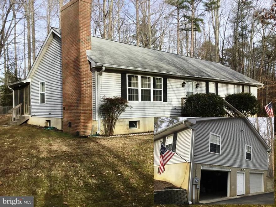 Immaculate Rambler w/ Large family room, spacious bdrms, brick FP, gas Log FP, Beautiful Screened Porch on back, full bsmt w/ wood stove, 2 car S/L garage, private lot, 15 Minutes from Pax River,  tenant occupied, need 4 hours notice to show.