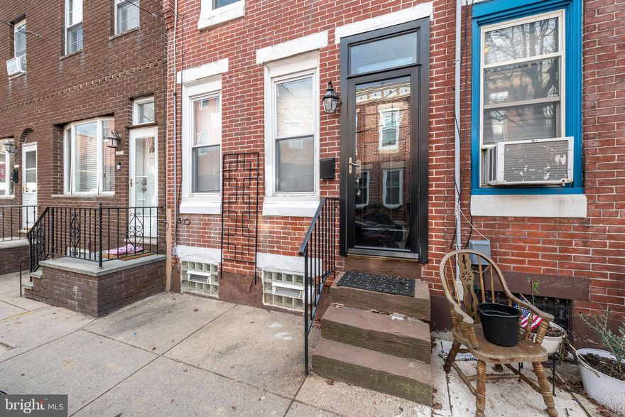 Looking for a home in the Pennsport area of Philadelphia,  then this is it. This quaint property is located on a lovely street. This property has living room and dining area with hardwood flooring on the first floor.  There is also a galley kitchen with newer refrigerator, and stove.  Upstairs you will find 2 bedrooms with carpet. The middle bedroom has been used as a big walk in closet which has california closets. There is also a 3 piece tile bath. The property also has a full basement with Lennox heater that is serviced annually. You also have central air conditioning  With minimal upgrades this home came be everything you are looking for. In addition to street parking, there is also plenty of parking under I 95. You are within a very short walk to bars, shopping and supermarkets. Easy access to all the major highways