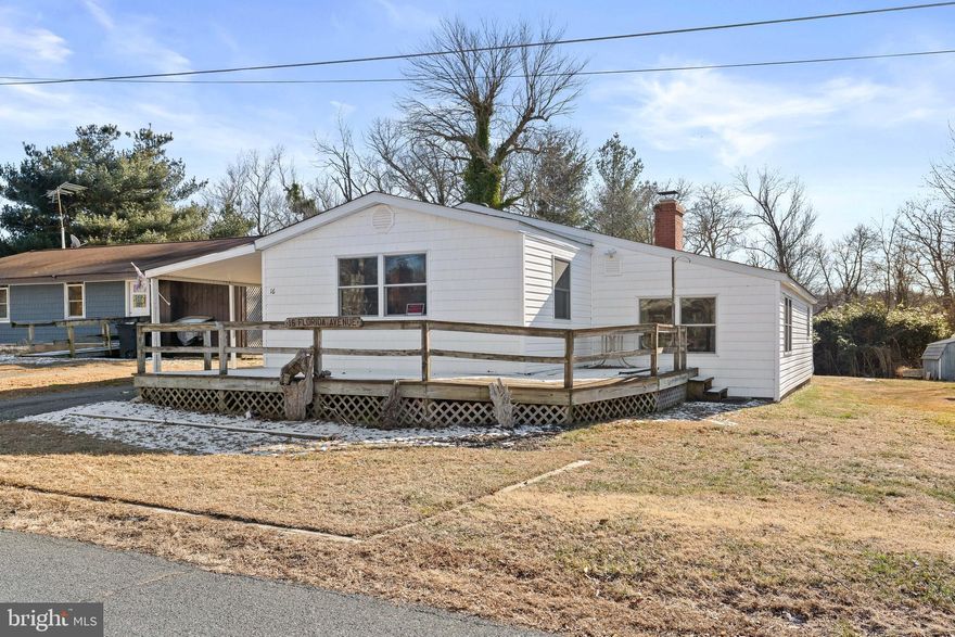 Welcome to 16 Florida Avenue, Earleville, MD, a beautifully renovated ranch-style home offering over 1,300 sq. ft. of living space, ideally located on a quiet back street in a desirable water-oriented community with beach access.

This 3-bedroom, 1 full bath home was completely renovated down to the studs in 2021, allowing the next owner to enjoy the benefits of extensive upgrades throughout. The open floor plan seamlessly connects the living room, dining area, and kitchen, creating a functional and inviting living space.

The kitchen features white cabinetry, black granite countertops, and GE stainless steel appliances, while the home is enhanced by ¾-inch thick, 3-inch wide sanded and stained hardwood floors. A spacious family room offers a wood stove and slate flooring, providing additional living and entertaining space.

Major improvements include all new plumbing and electrical systems (2021), Andersen Low-E windows, and a Pella sliding door with built-in blinds in the primary bedroom. The updated full bath features a tile surround, and the home is equipped with a high-efficiency Amana heat pump, 50-year architectural shingles, and updated siding.

Additional highlights include a stackable washer and dryer, a large front deck, storage shed, and seasonal water views. Residents enjoy access to community amenities including boating, watersports, and beach access.

A thoughtfully renovated, move-in-ready home offering comfort, quality, and lifestyle in a waterfront community.
