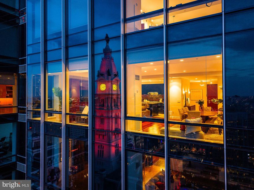 Rare opportunity to own one of the largest floor plans at the Ritz-Carlton Residences. 

Over 3,000 sq ft, 3 bed / 4.5 bath, on one of the highest floors in the building. North-facing with iconic, unobstructed views of City Hall and Dilworth Park. Freshly painted and move-in ready. Gourmet kitchen features Sub-Zero refrigerator, Viking wall oven and gas cooktop, Miele dishwasher, U-Line wine cooler, tile backsplash, and sleek countertops. Primary suite features walk-in closets and two full full baths equipped with Calacatta Gold marble. All additional bedrooms are en-suite. Deeded parking included, a rare find in Center City.

Among large three-bedroom residences currently available in the building, this home offers the lowest price per square foot, delivering more space, on a higher floor, for less than comparable units. For the astute buyer, the numbers speak for themselves.

Full-service white-glove building with 24-hour concierge, porter, valet, and chauffeur service. Amenities include state-of-the-art fitness center, indoor lap pool, hot tub, private yoga room, theater room, resident lounge with no additional event fee, newly renovated outdoor terrace with grills, fire pits, and dining areas, on-site dog park, and gated garden. Residents enjoy exclusive access to the Ritz-Carlton Hotel with preferred rates. Pet-friendly building. Opportunities like this do not last.