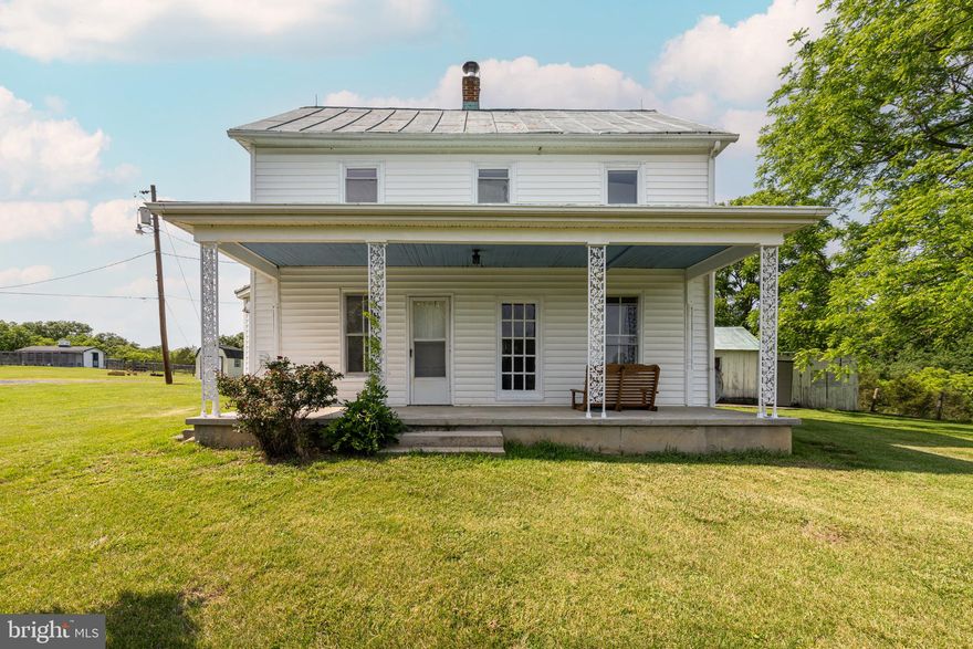 Welcome home to this generational family farm in rapidly growing Frederick County.   93 acres of rolling farmland with Sheep Run and a large spring fed pond create the perfect country lifestyle.  Farm is currently used for hay, cattle, and horses.  A fully operating farm with  automatic waters, a large run in shed, well maintained fencing, and an impressive bank barn are move in ready.  The classic Virginia farm house was updated in 2025 and is ready for your finishing touches.  With hardwood floors, high ceilings, original molding, newer windows, and a large porch over looking the pastures this is the perfect place to call home.  Farm has canine kennel license that conveys with property.  Shed and dog kennel building and structures do not convey.