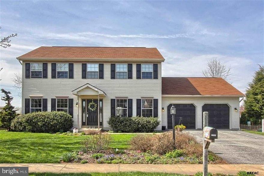 Lovely 4 BR, 2.5 Bath Colonial in WY Schools Spacious Master BR w/ Bath Lrg finished bsmt 1st flr laundry w/ mud sink 1st flr mudroom Main floor has open feel as eat-in kitchen opens up into the family room & out onto a lrg walk-out deck Separate dining room 2 car attached garage Level backyard w/ storage shed. Convenient area near schools, shopping, & highways!