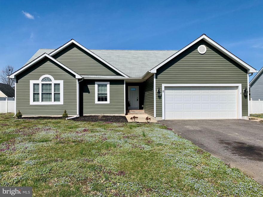 In town one level living! This open concept home offers everything you need.  Foyer brings you to the living, dining and kitchen space.  Laundry, pantry and garage access off of the kitchen.  Primary bedroom, hall bathroom and two additional spacious bedrooms down the hall.  Enjoy the 20X10 deck off of the living room with a fully fenced backyard for all of your entertainment needs. Walking distance to the Ridgely Elementary school, Martin Sutton Park and more.   

Settlement cannot be scheduled on or before May 15, 2024. As is Condition.