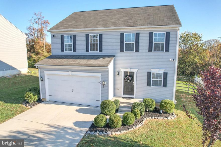 Welcome to this exquisite 3-bedroom, 2.5-bath colonial home, nestled in the heart of Cecil County's Walnut Hill community. This delightful residence, just 5 years old, offers ample living space with 2-foot extensions on both the side and rear, providing extra room for your comfort. The kitchen is both spacious and welcoming, equipped with an island, stainless steel appliances, and granite countertops. Conveniently located near major highways, it ensures an easy commute to Philadelphia, Baltimore, and New York. You can savor the local charm with a variety of seafood restaurants, breweries, marinas, and fishing spots while enjoying boutique shopping. Additionally, benefit from the peace of mind provided by close proximity to renowned hospitals. Come and explore this splendid home today! Note: The home features a water filtration system for your convenience.